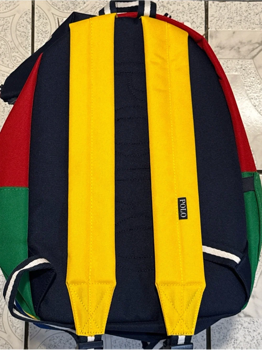 New Polo Ralph Lauren Color-Block Backpack Lunch Box & Pencil Case Combo Set